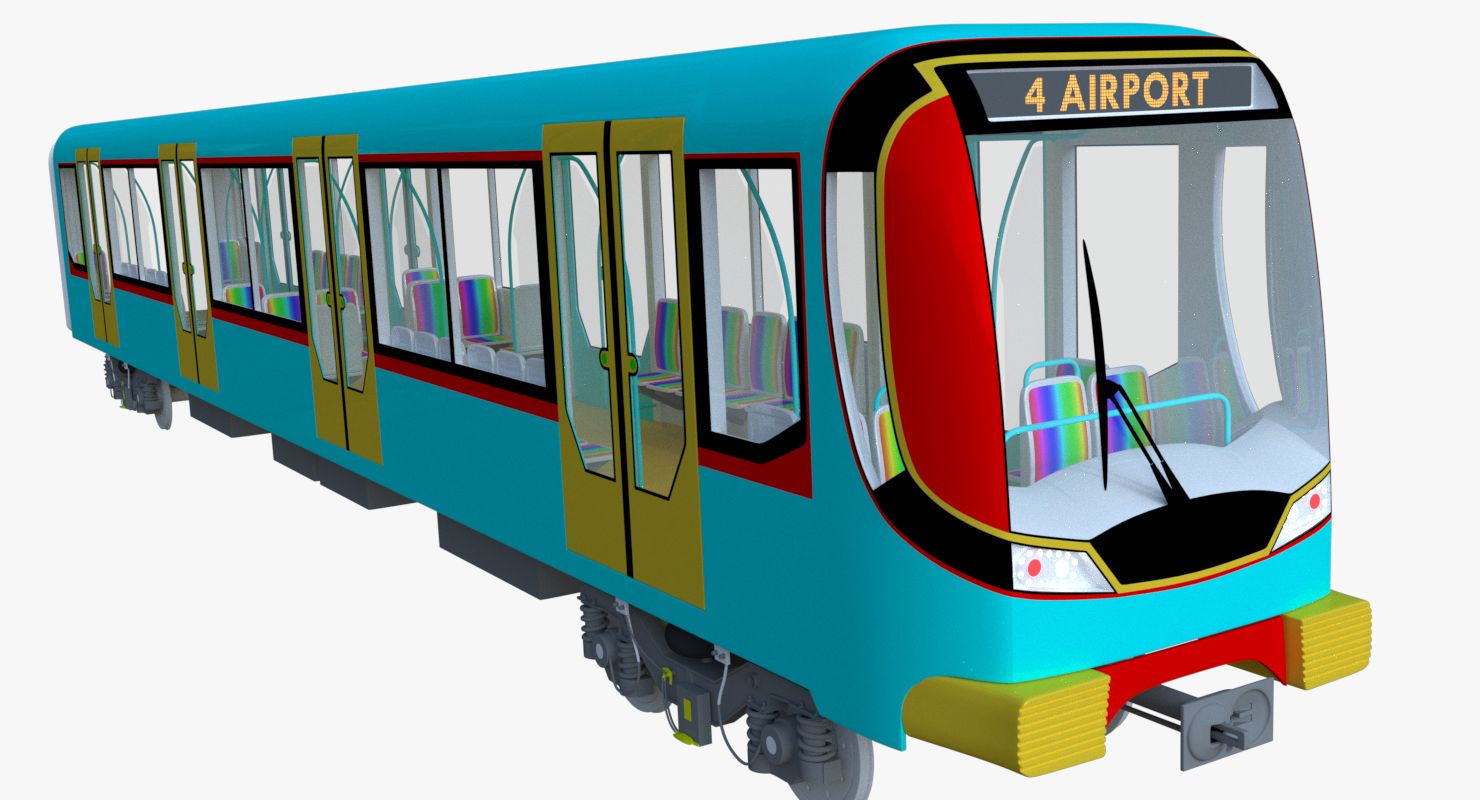 U-Bahn Wagen 3d model