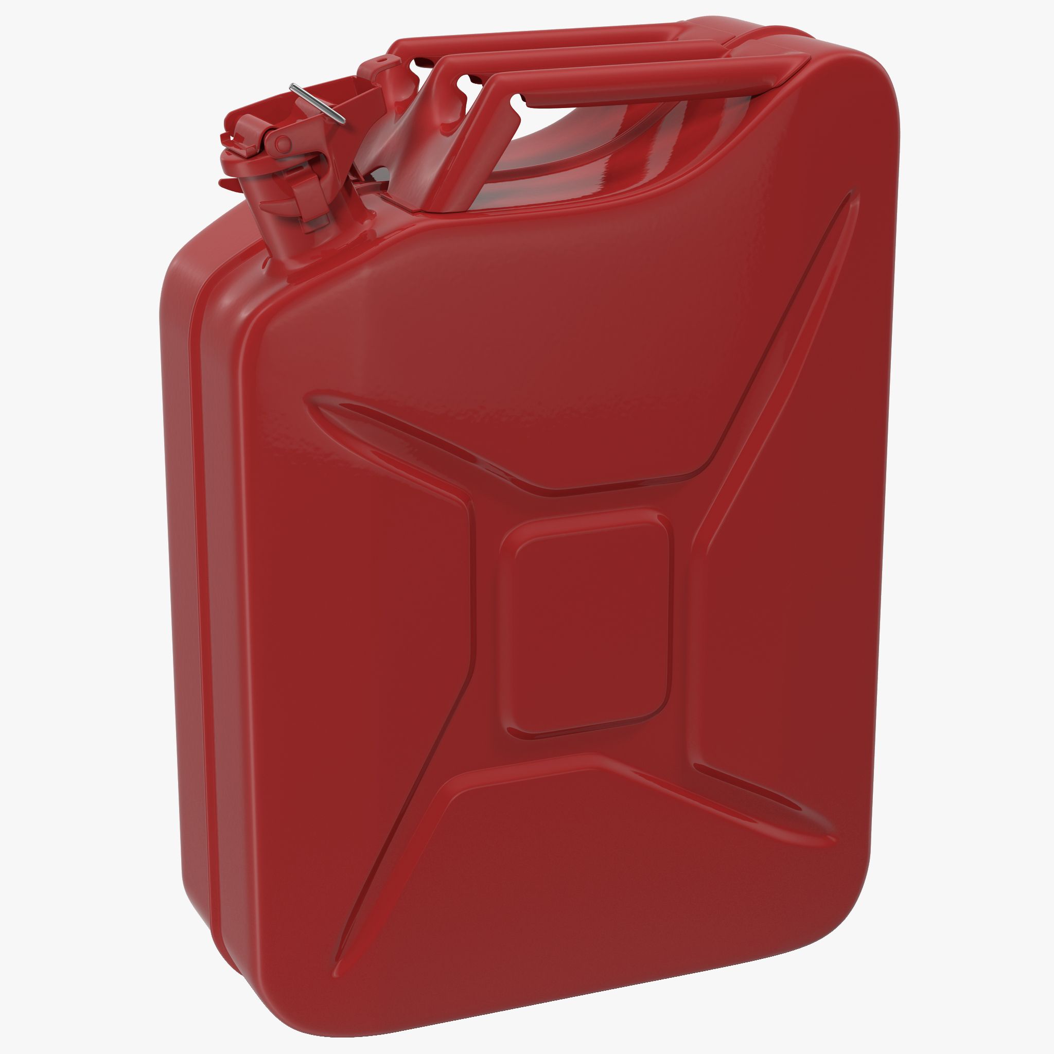 Gas kann rot 3d model