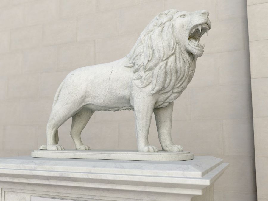 Lion Statue 3d model