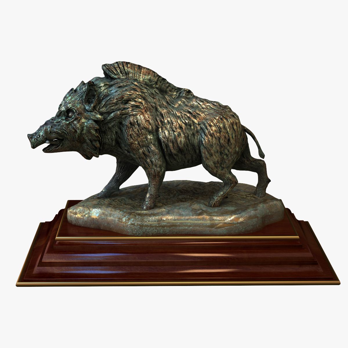 Boar Statue 3d model