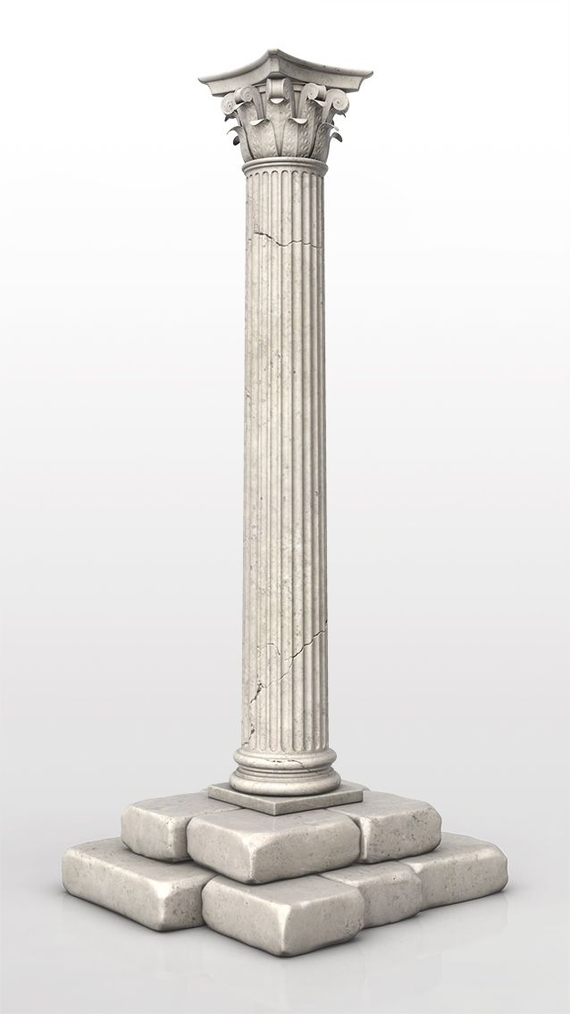 Korinthische Säule 3d model