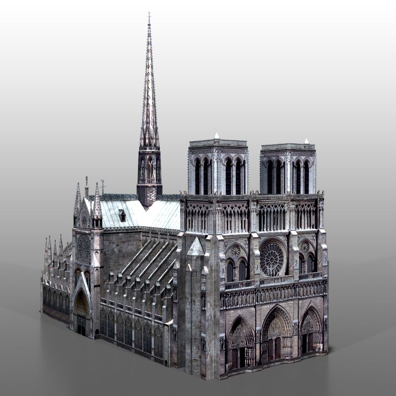 Notre Dame de Paris 3d model