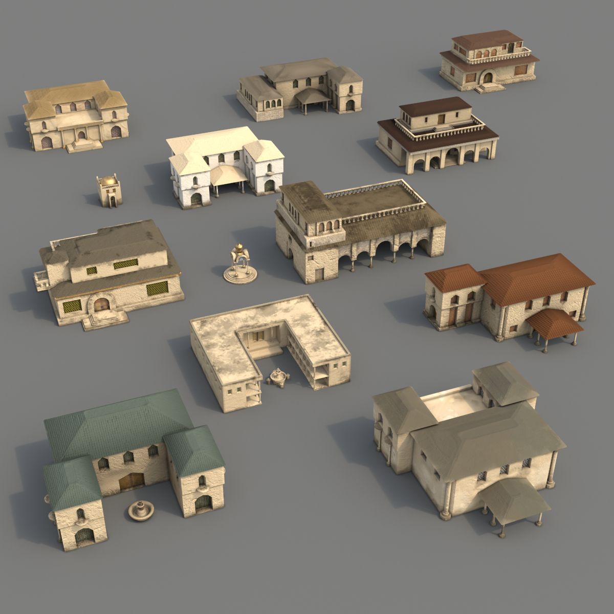 The lost arabian city - inner buildings 3d model