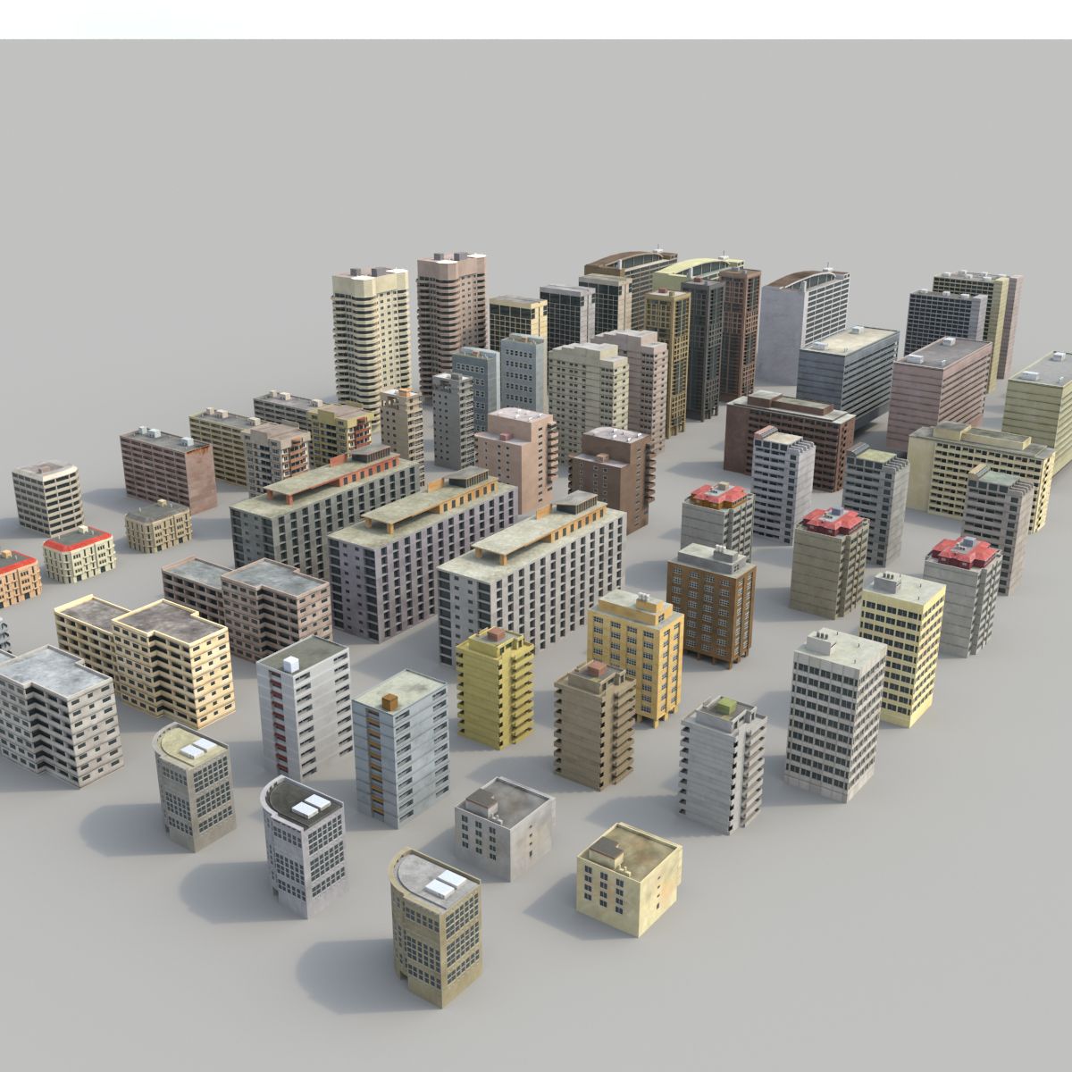 Beirut buildings 3d model