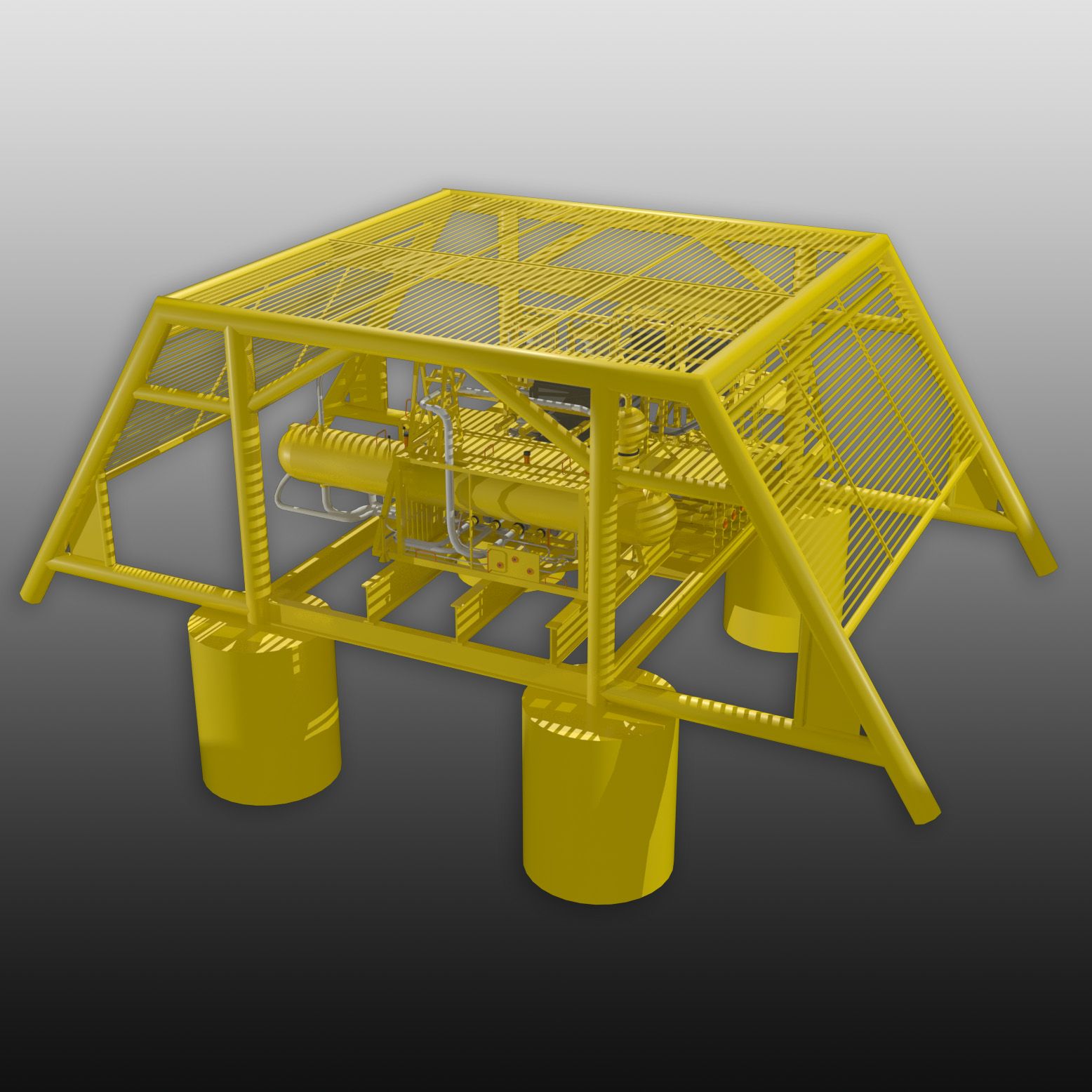 Subsea Separator Vorlage 3d model