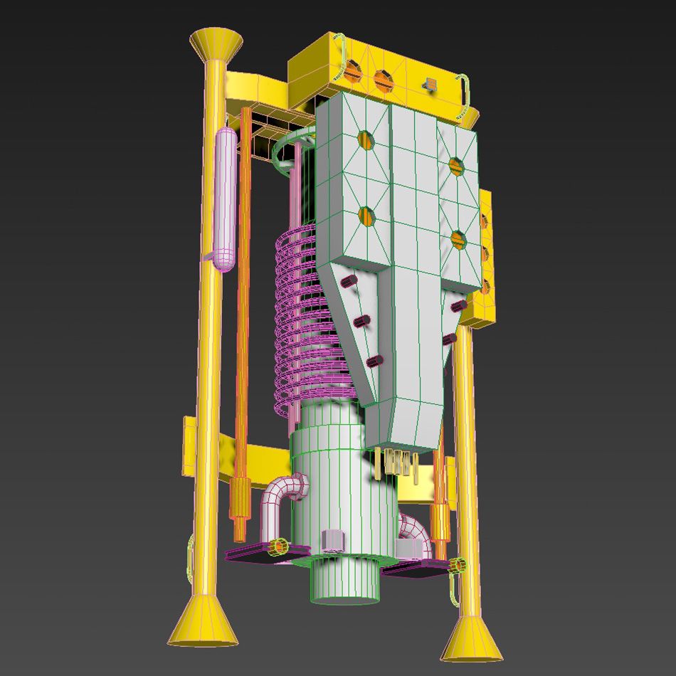 Subsea Separator Vorlage royalty-free 3d model - Preview no. 11