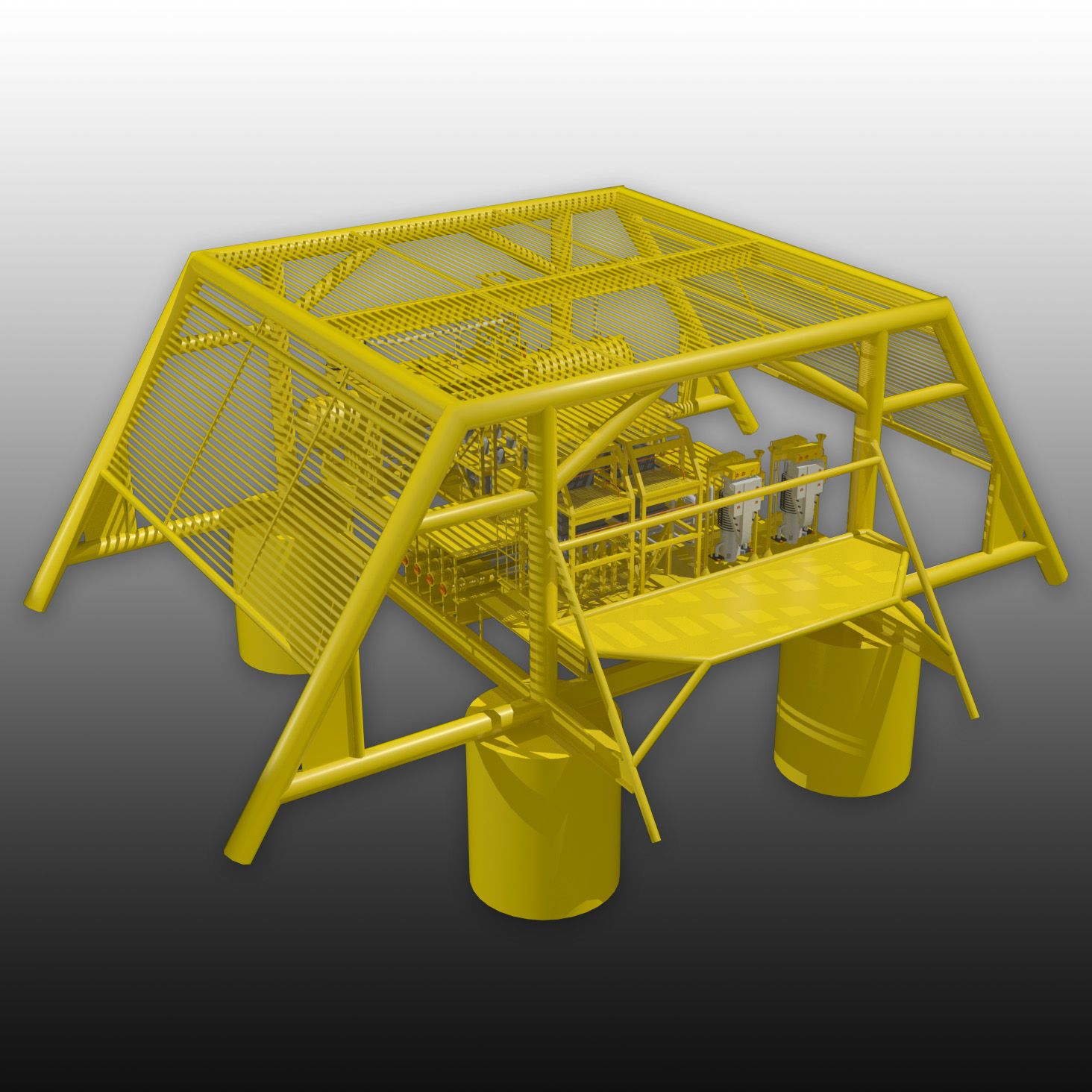 Subsea Separator Vorlage royalty-free 3d model - Preview no. 2