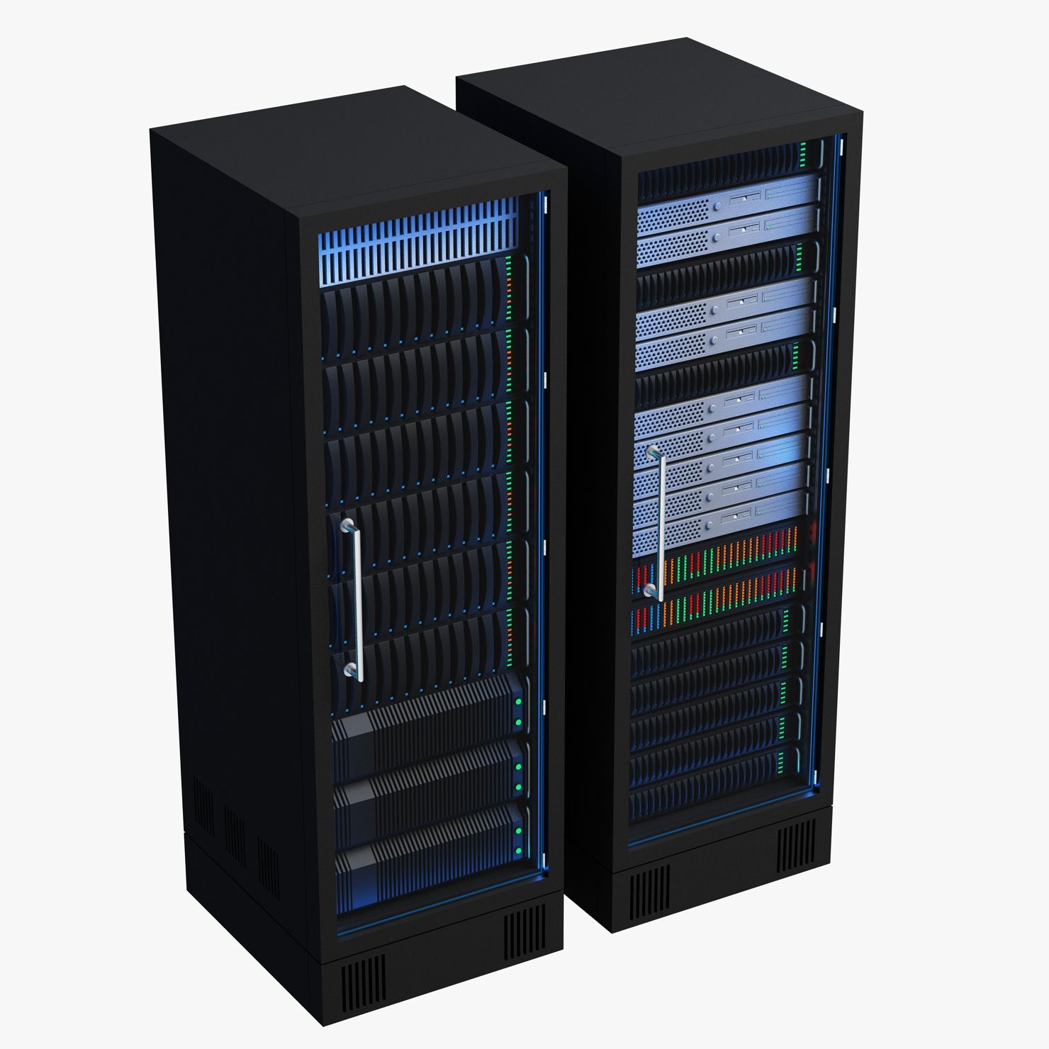 Data Server Rack 3d model