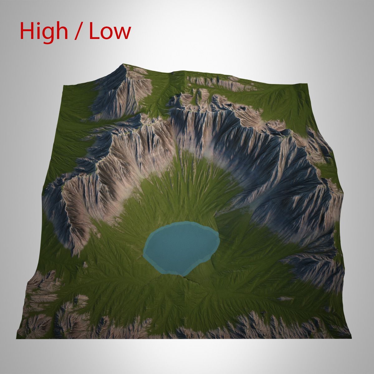 Mountain Landscape 3d model