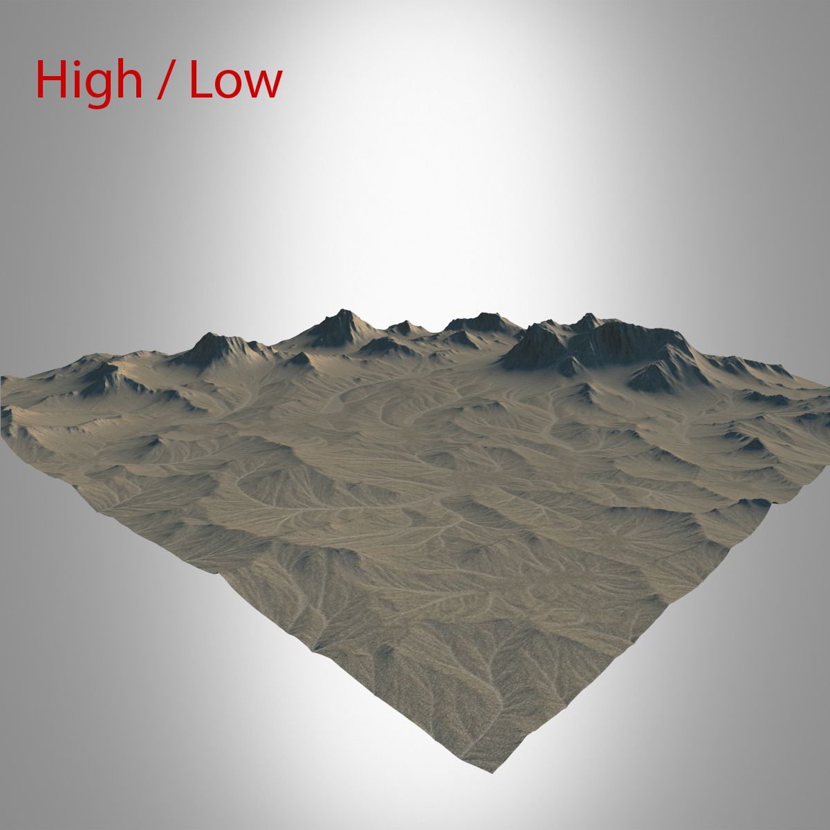 Desert Landscape 3d model