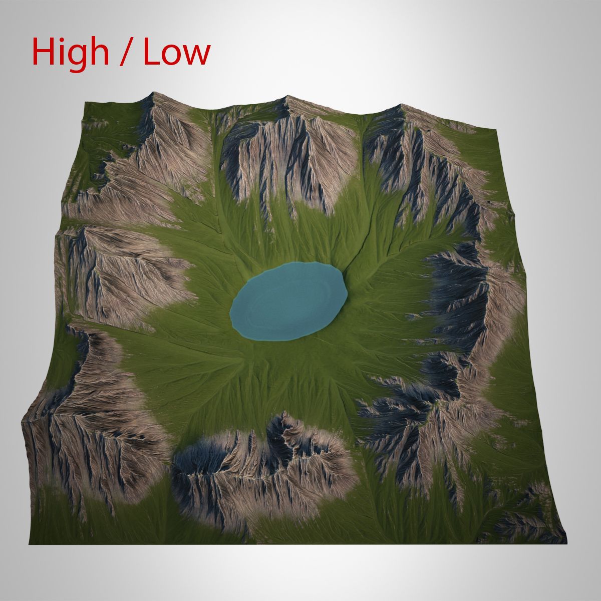 Mountain Landscape 3d model