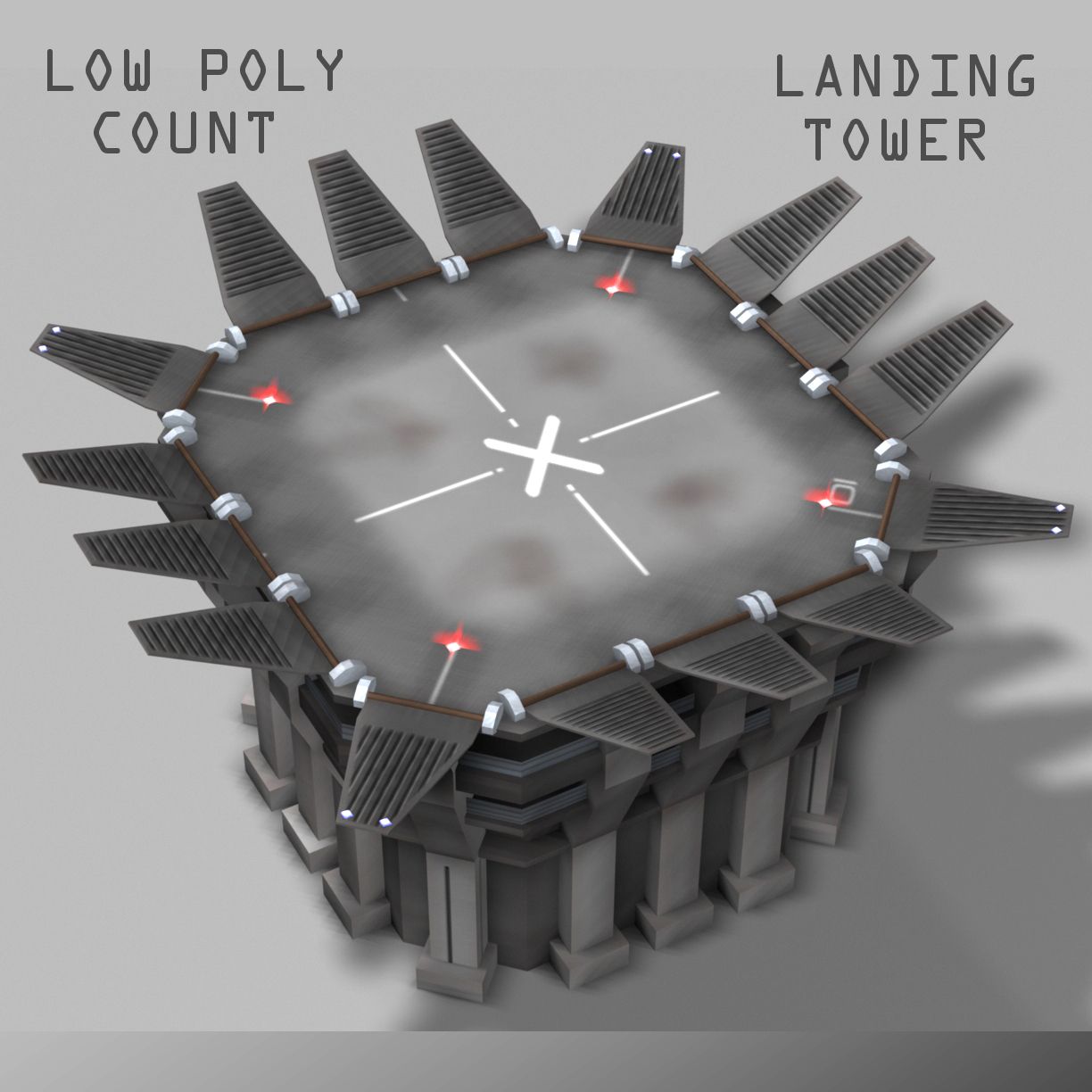 Landing Tower 3d model