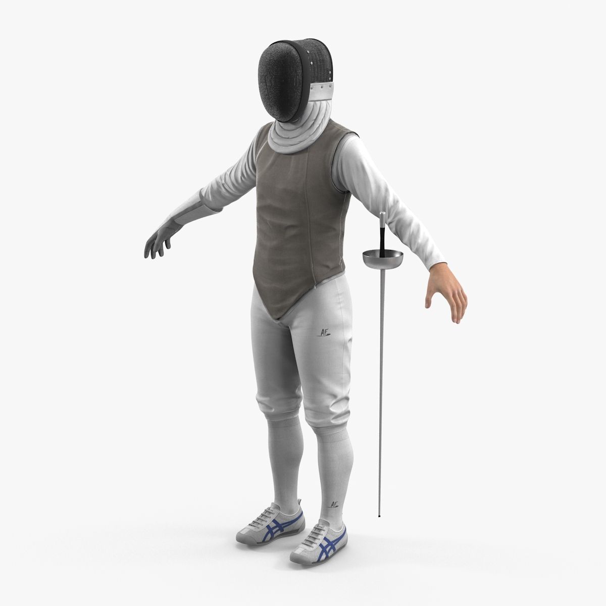 Fencer 3d model