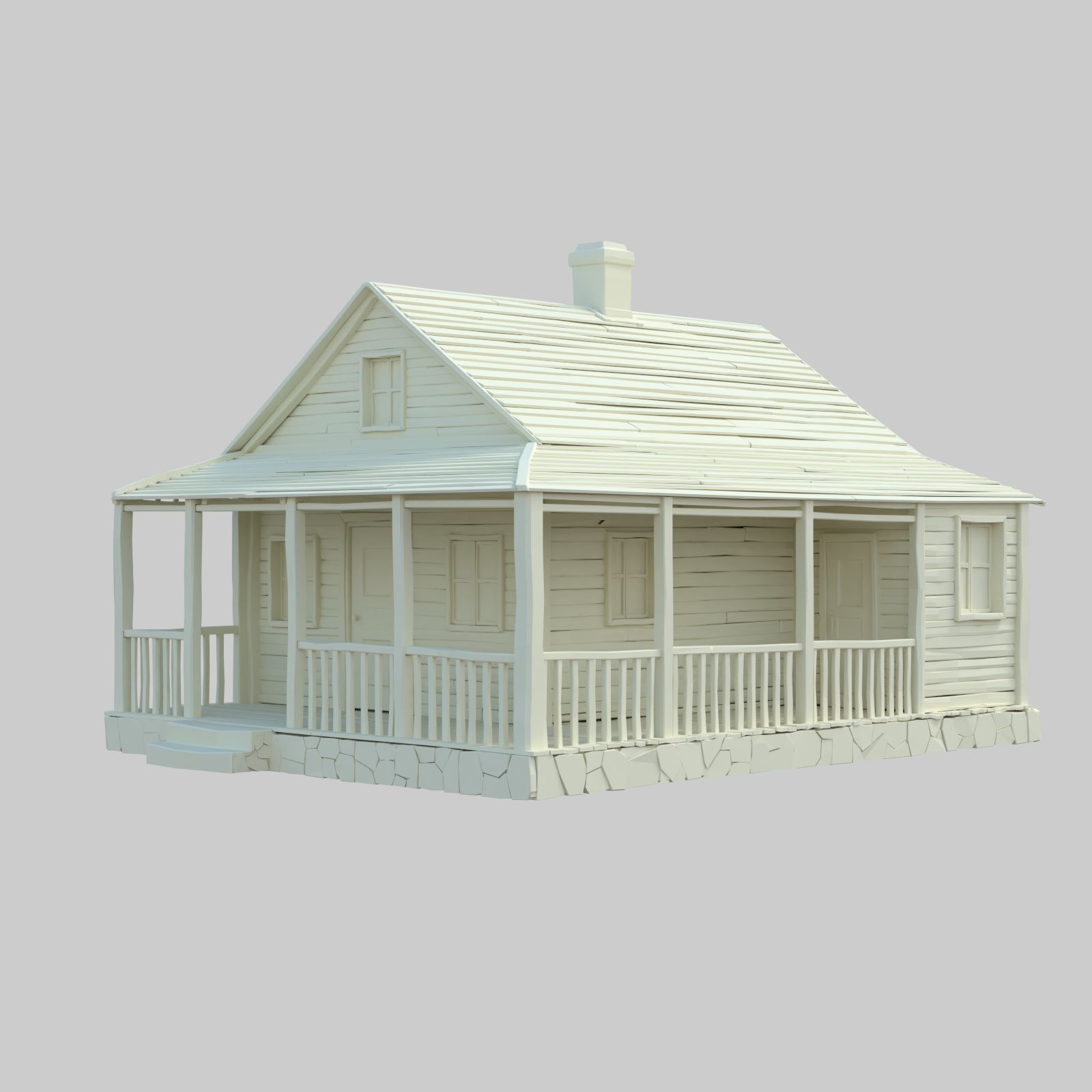 Holzhaus 3D-Modell 3d model