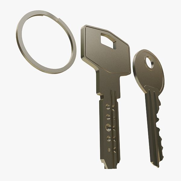 Keys royalty-free 3d model - Preview no. 8