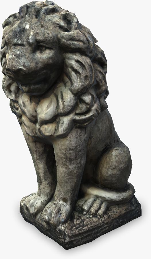 Löwenstatue 3d model