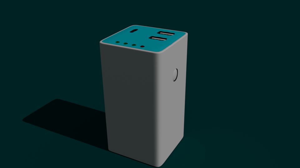 Taşınabilir Pil 3d model