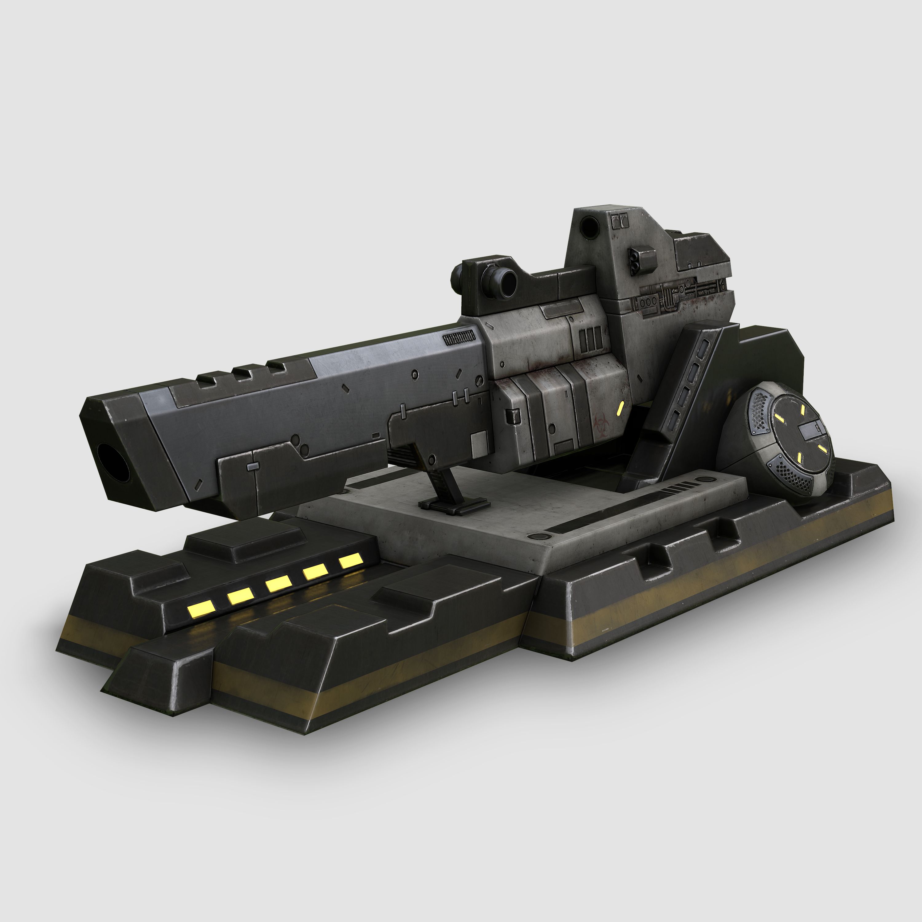 Sci-fi turret 3d model