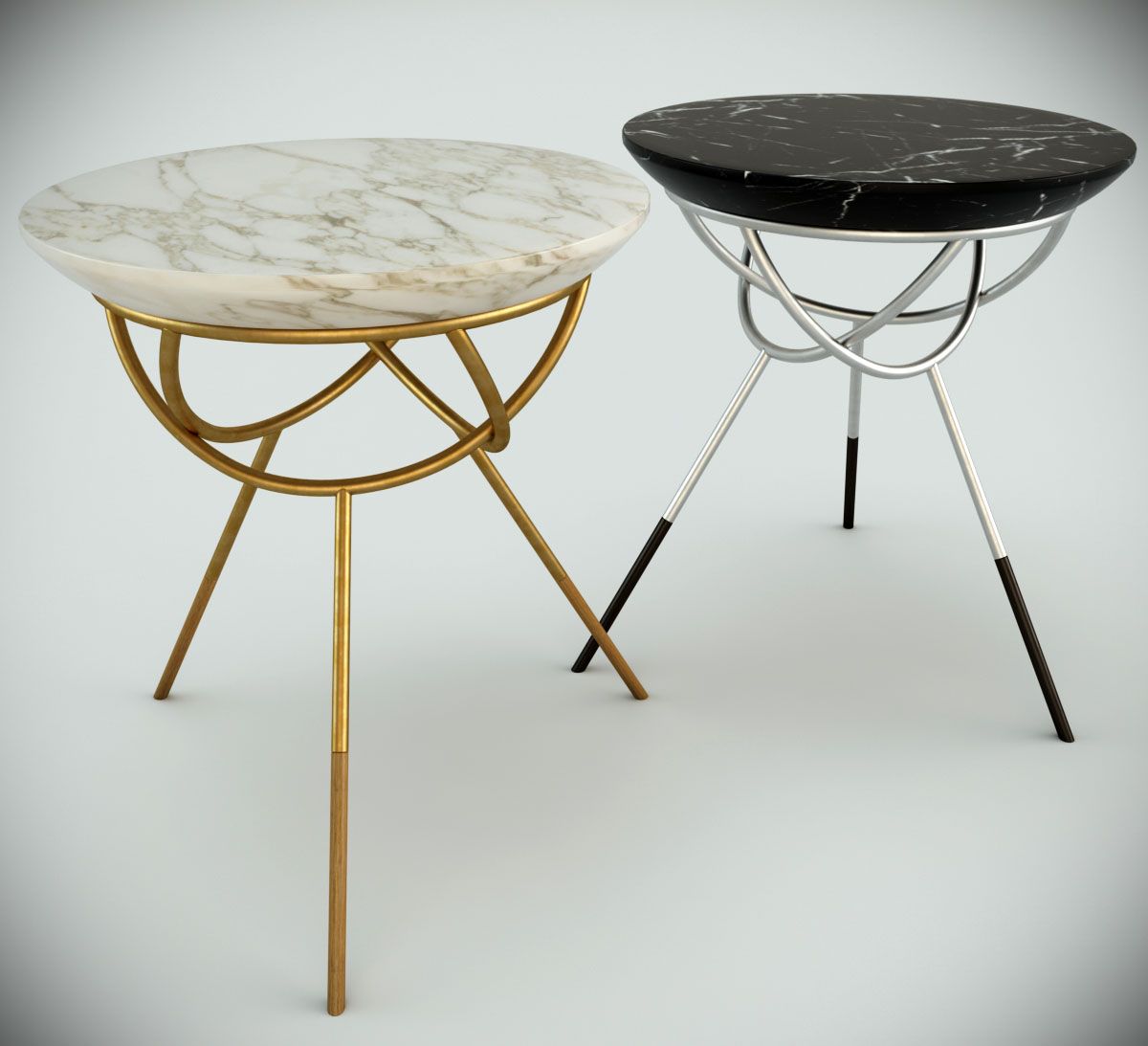 Atlas Side Table Dering Hall 3d model