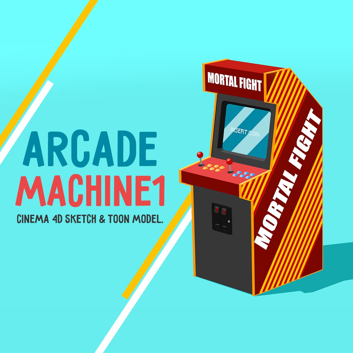 Arcade-Maschine 1 3d model