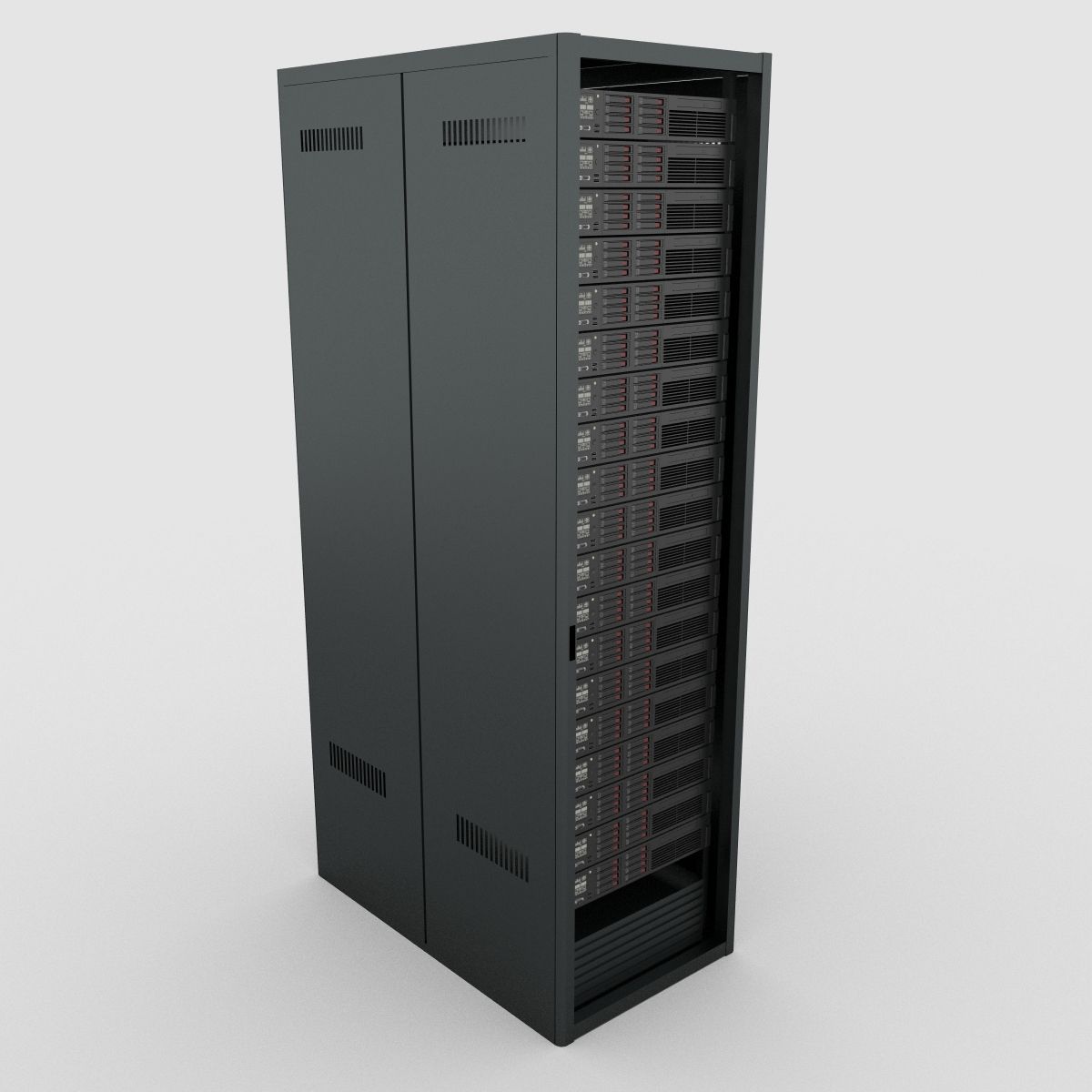 Data Server Rack 3d model