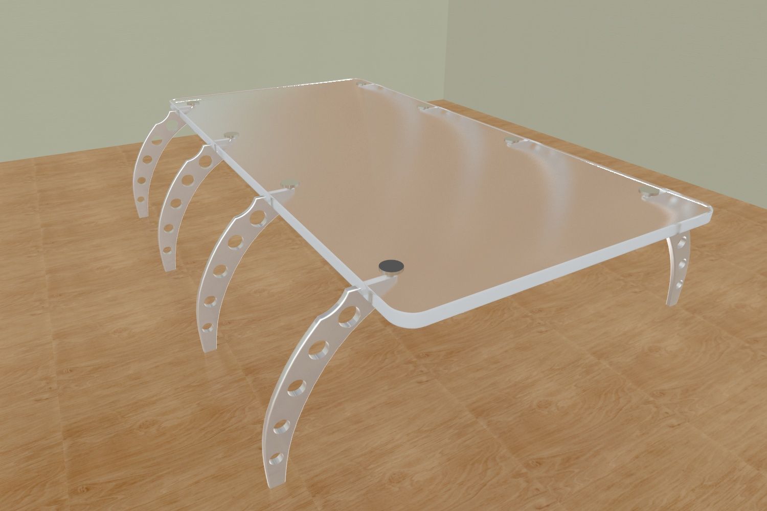 Glas tisch 3d model