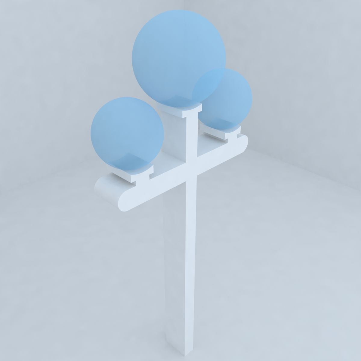 花园公园照明 3 3d model