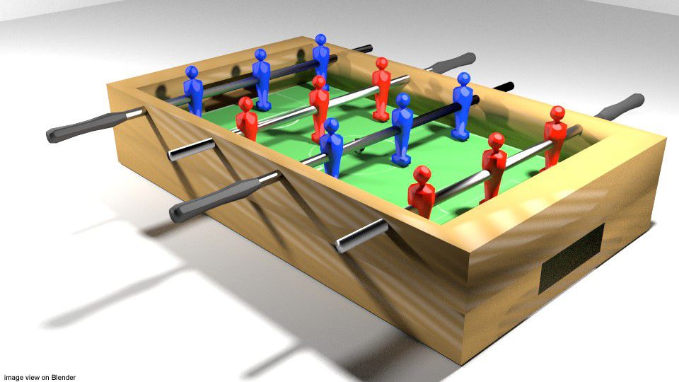 Arcade-Spiel - Fußballtisch 3d model