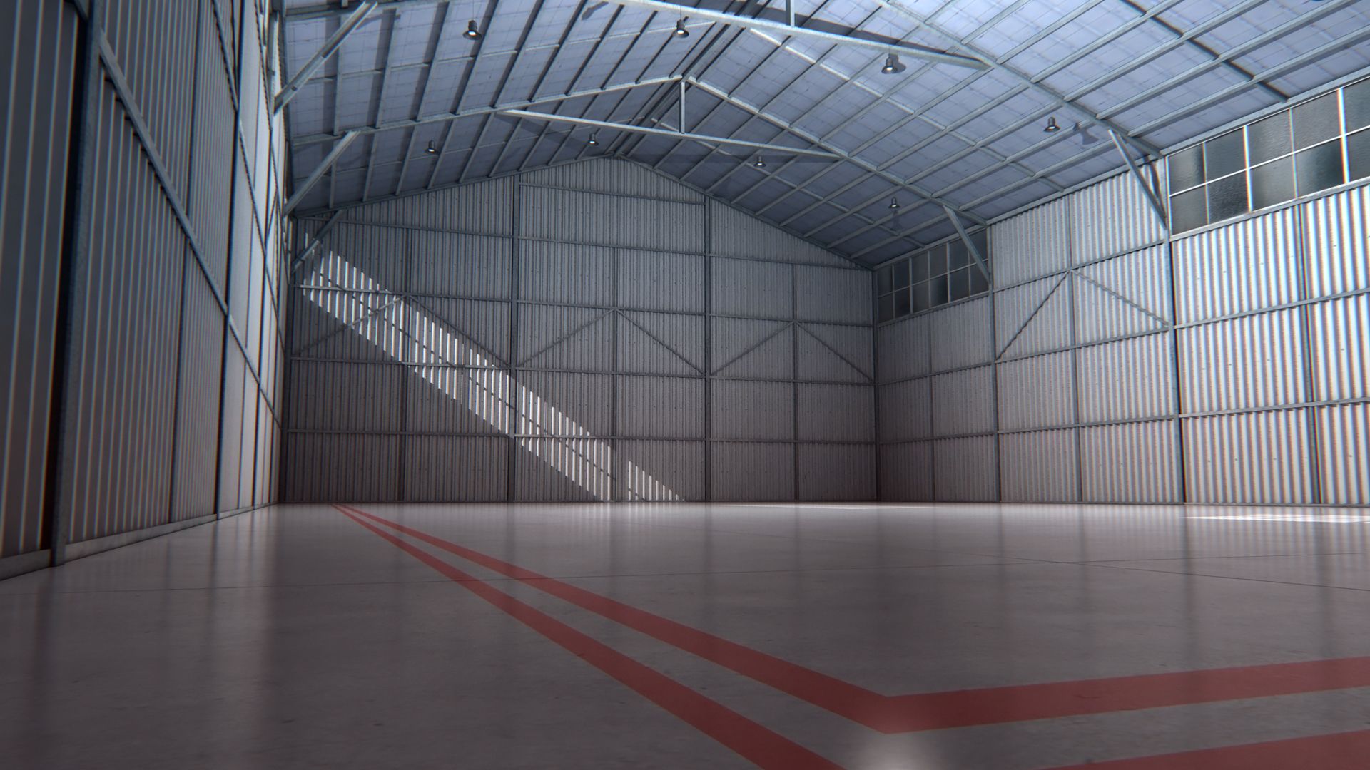 Aircraft Hangar Interior 3d model