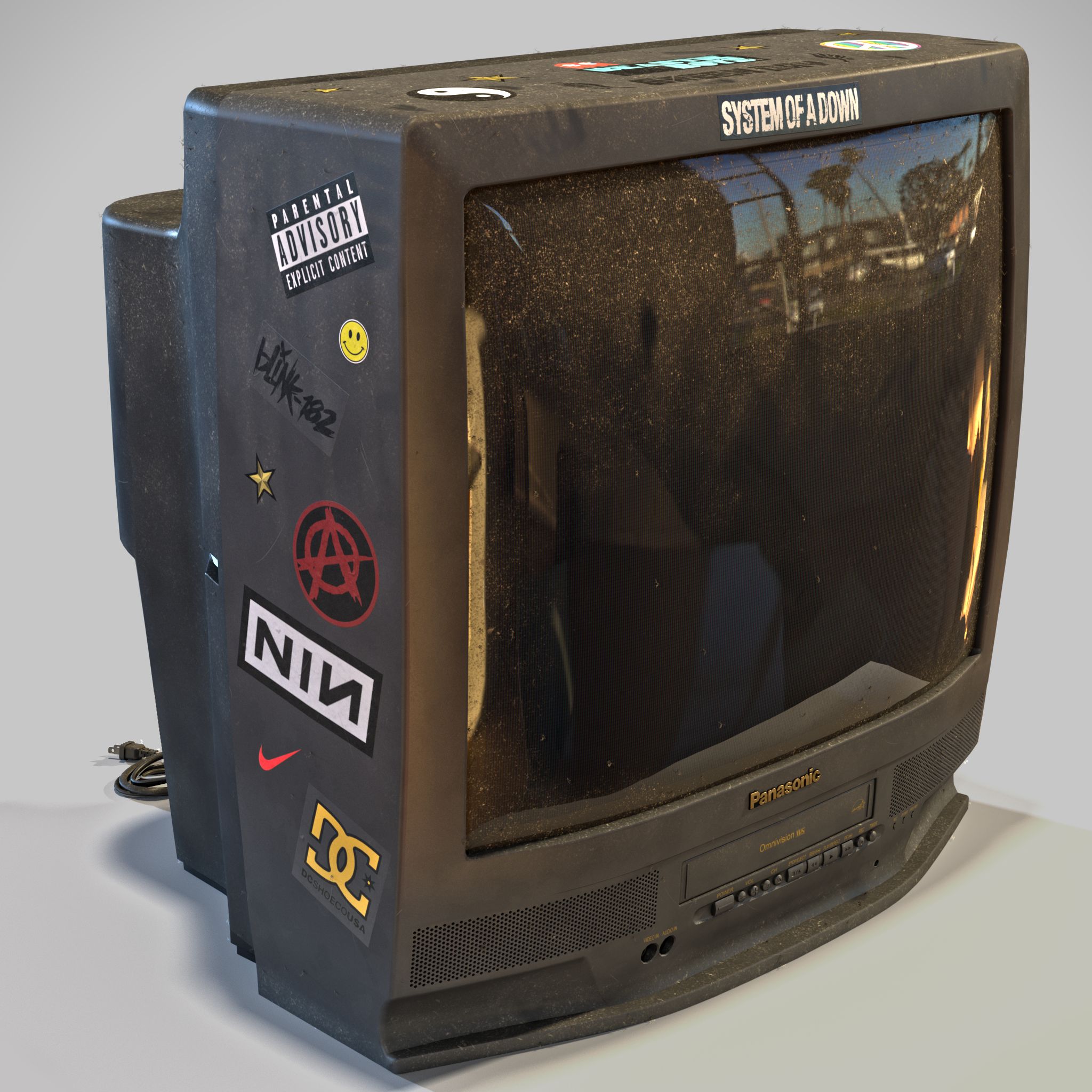 CRT Television royalty-free 3d model - Preview no. 1