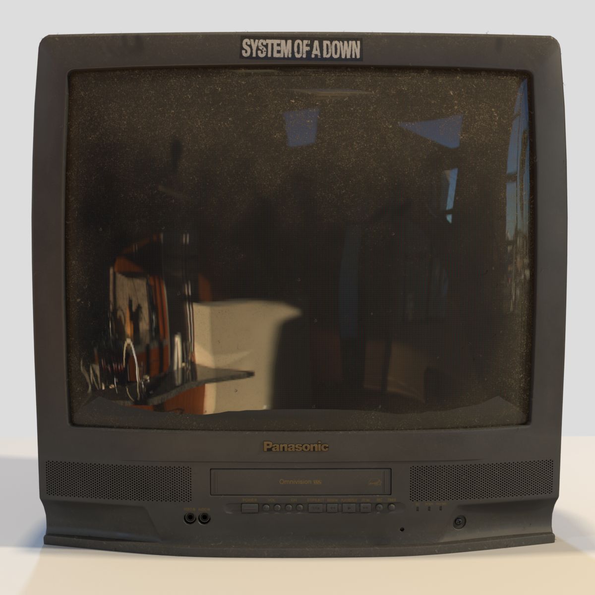 CRT Television royalty-free 3d model - Preview no. 5