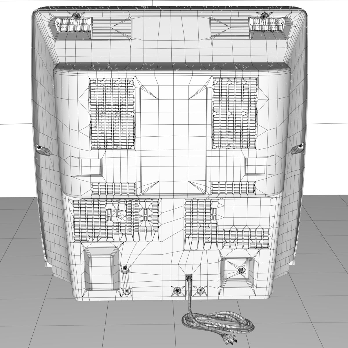 CRT Television royalty-free 3d model - Preview no. 8