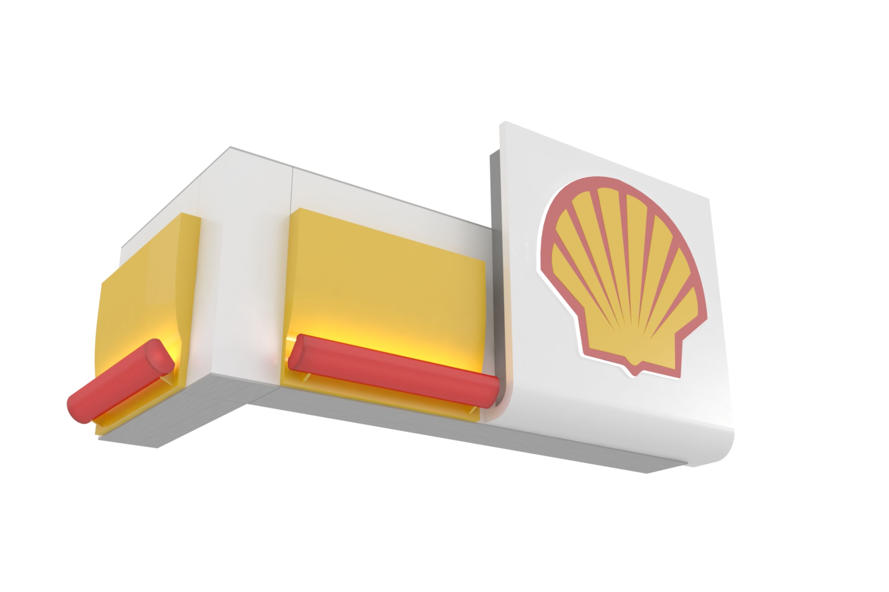 Dach Shell Gas 3d model