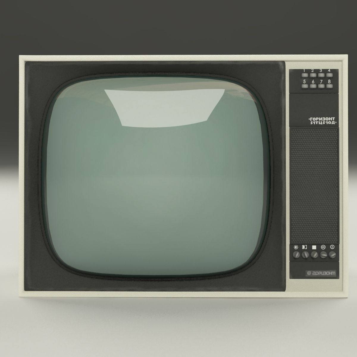 Retro Fernsehen 3d model