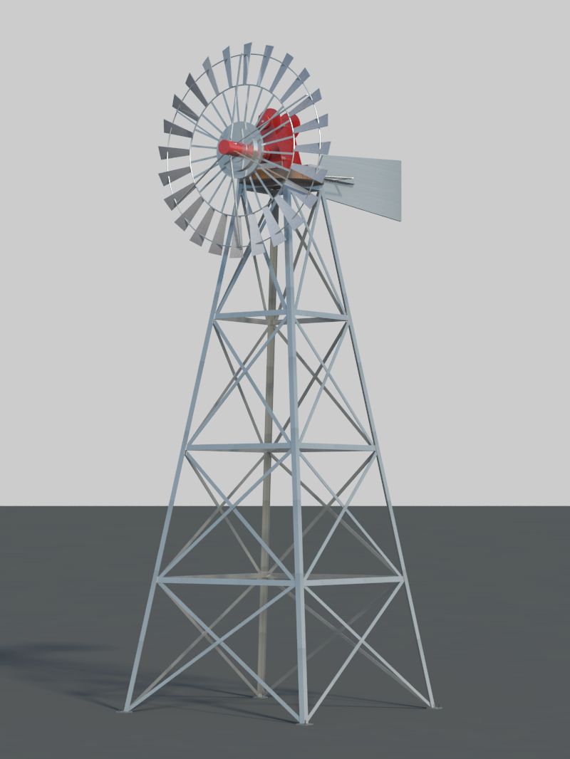 Moulin à vent 3d model