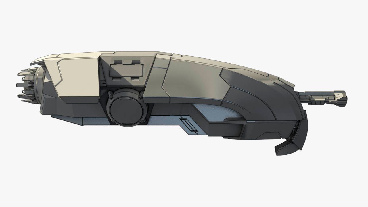 Space fighter 3d model