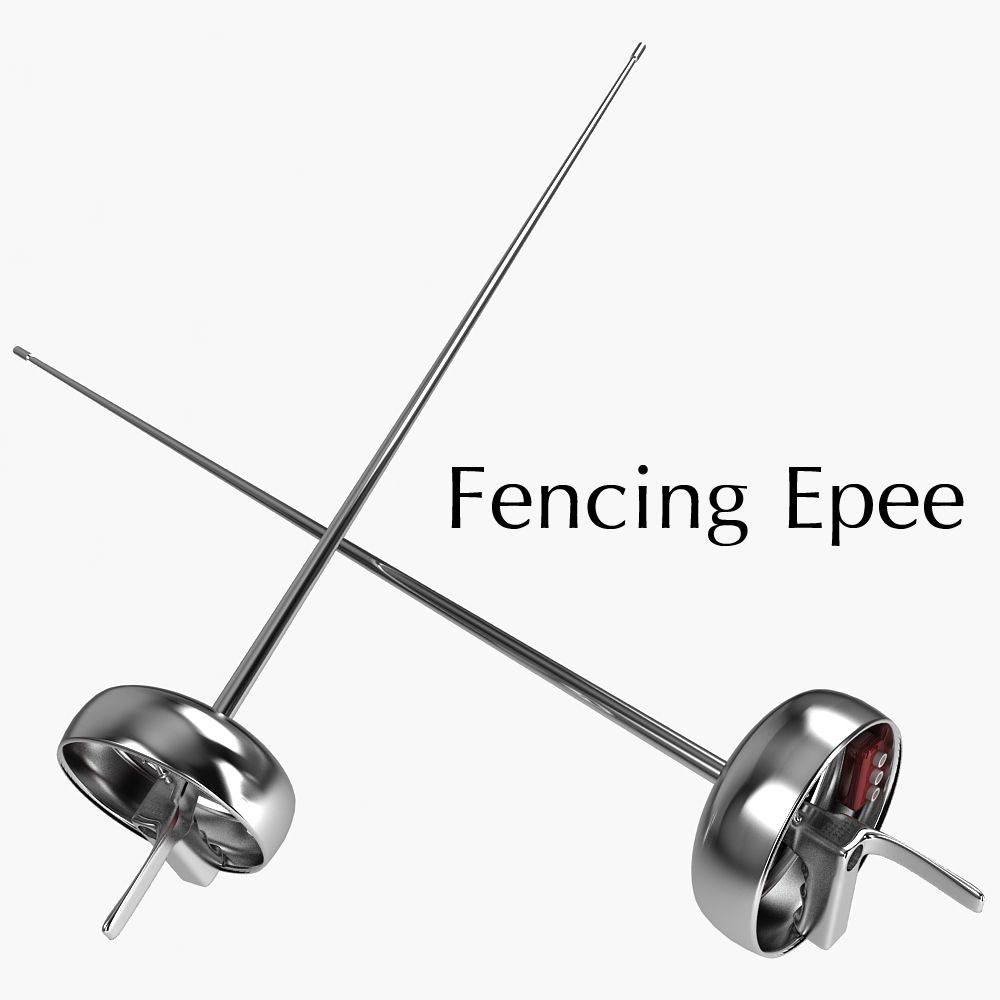 Fencing Practice Epee Weapon 3d model