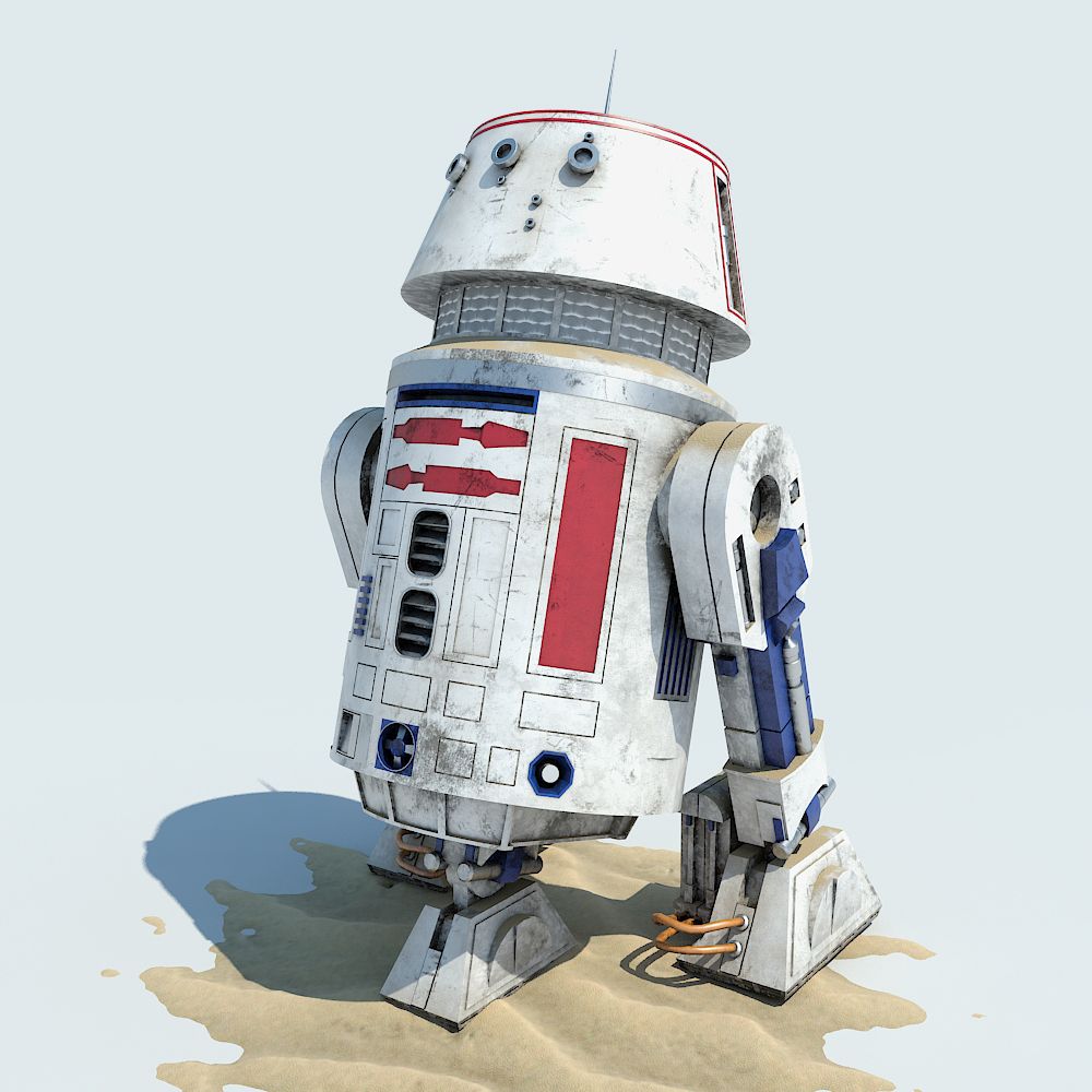 Droid R5-D4 3d model