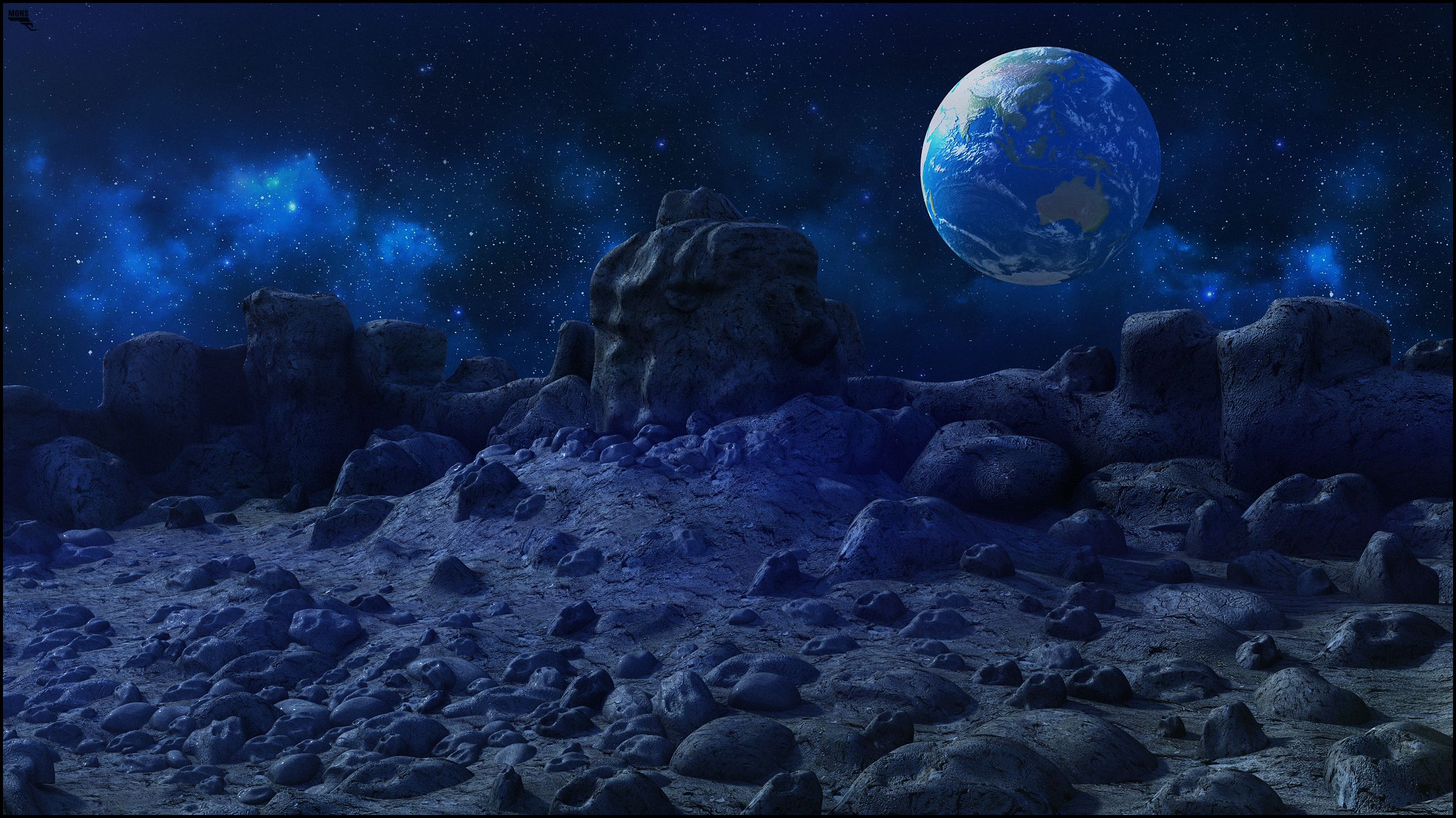 Moon Landscape 3d model