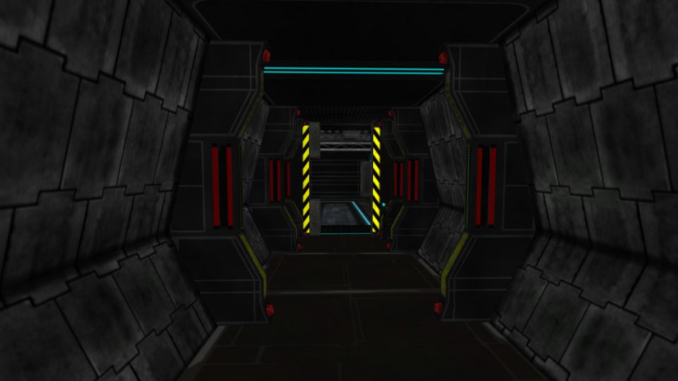 Sci Fi server room royalty-free 3d model - Preview no. 10