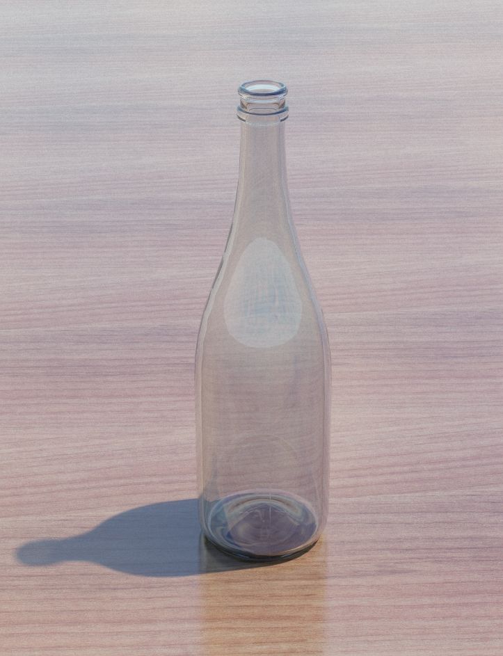 champagne bottle 3d model