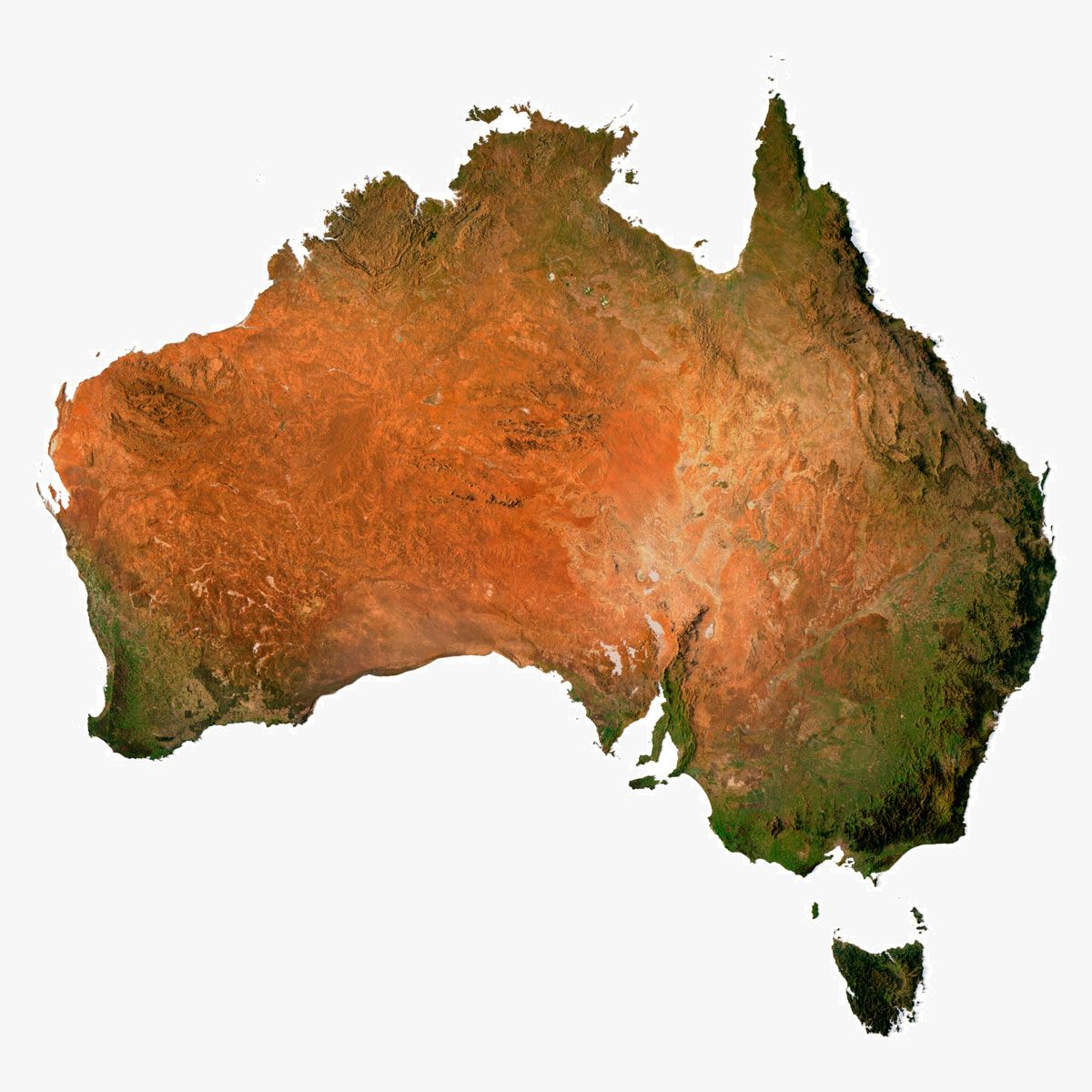 Relief map of Australia 3D model 3d model