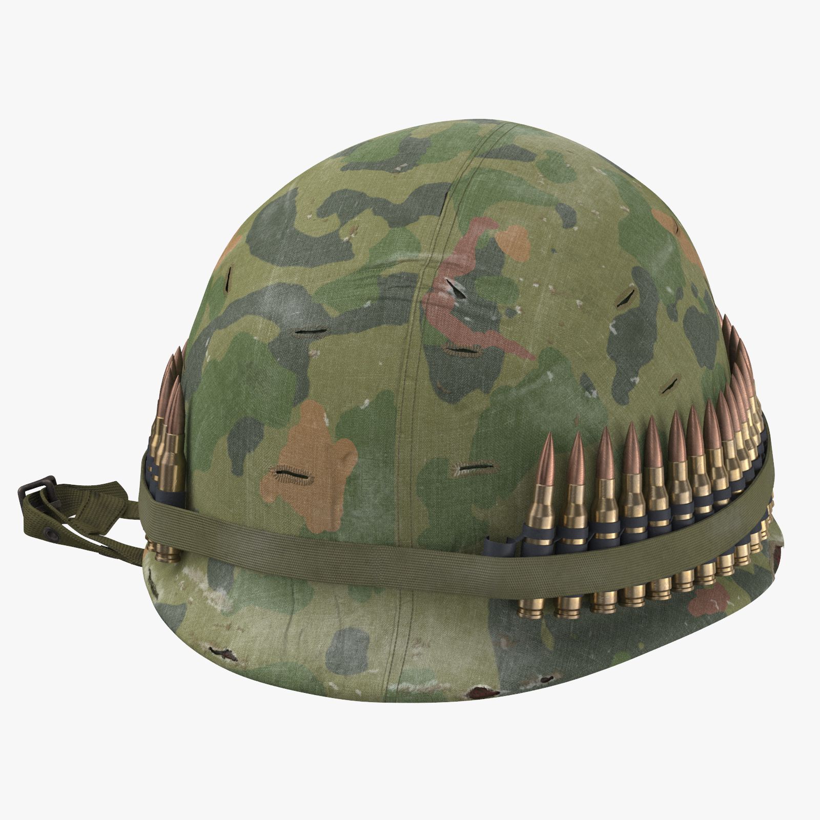 M1 Kampfhelm - Mit Bezug - Verlegung 3d model