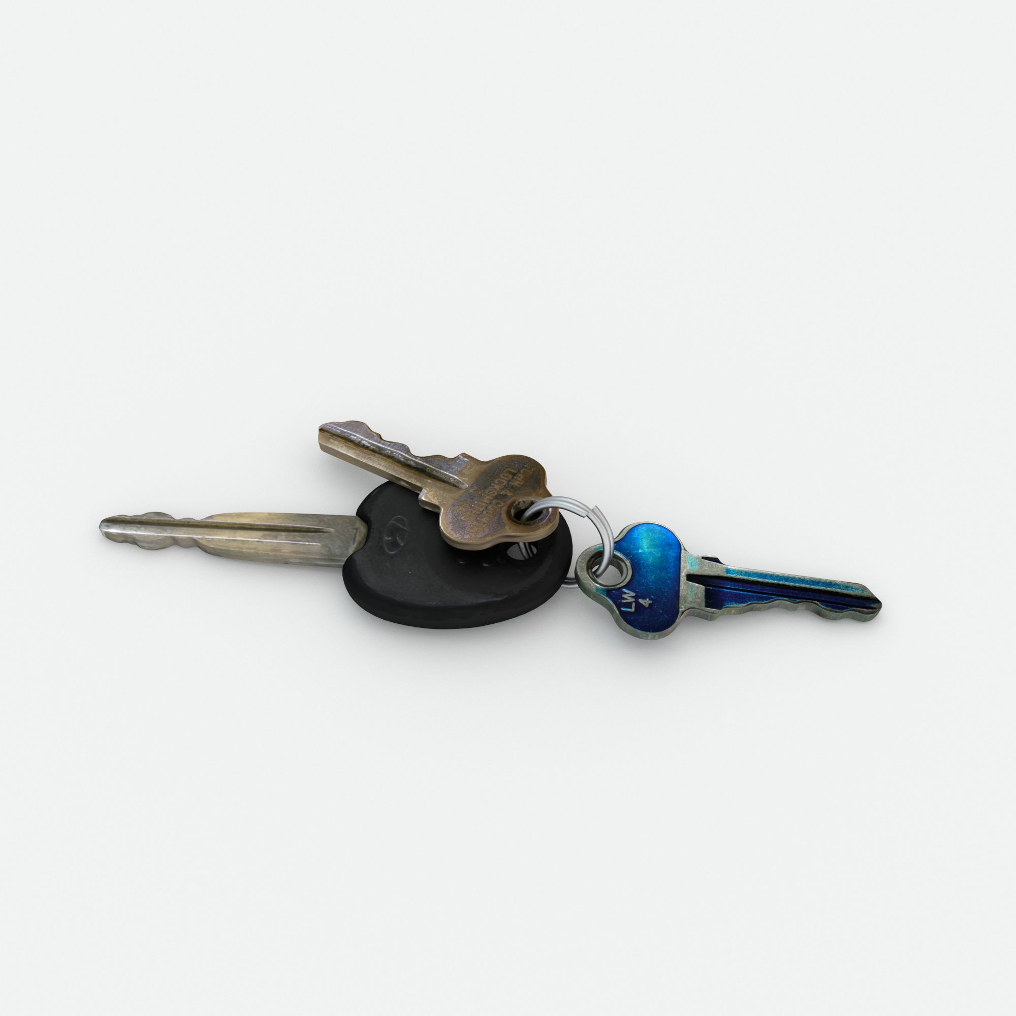 Car House Door Keys 3d model