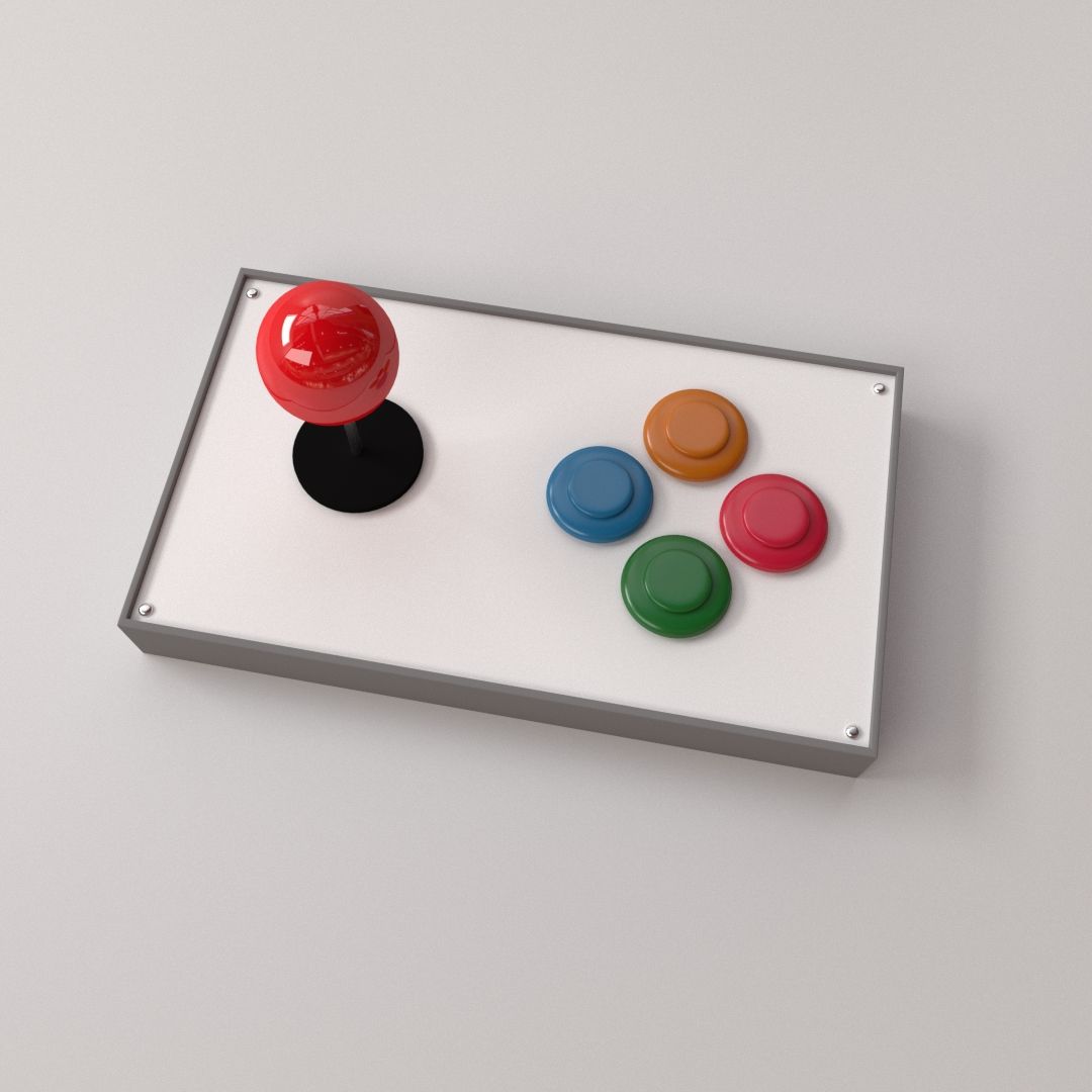 Arcade-Joystick 3d model