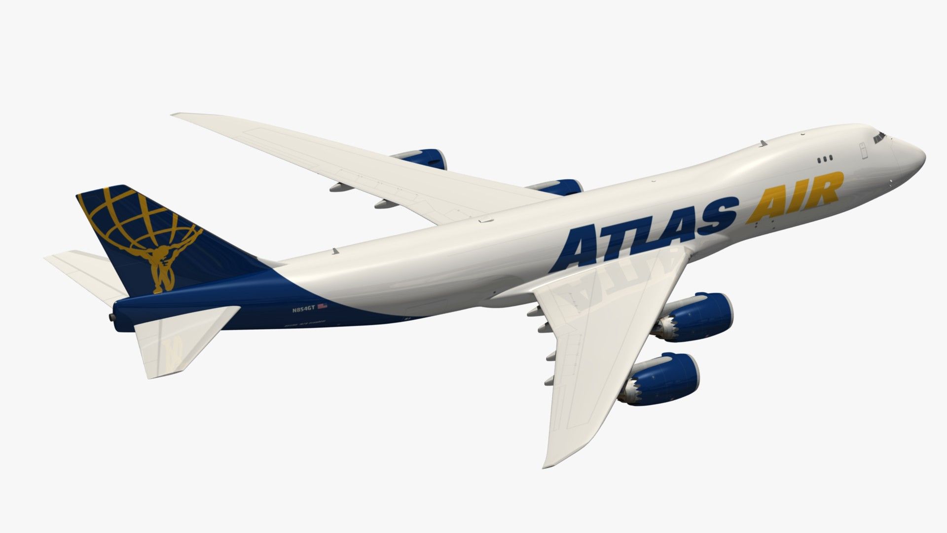 747 8F Atlas Air 3d model