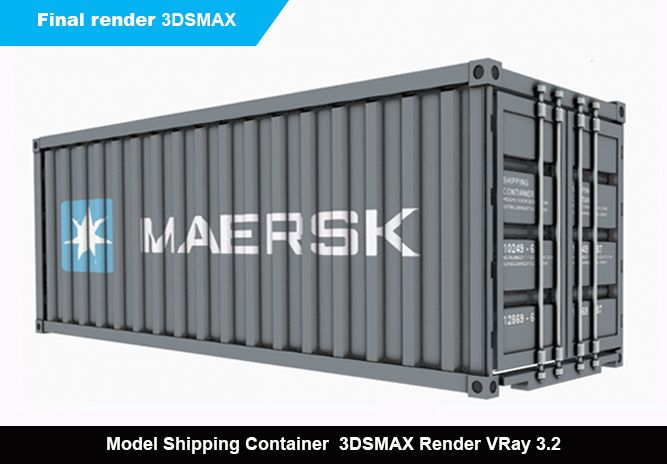 shipping containers 3d model