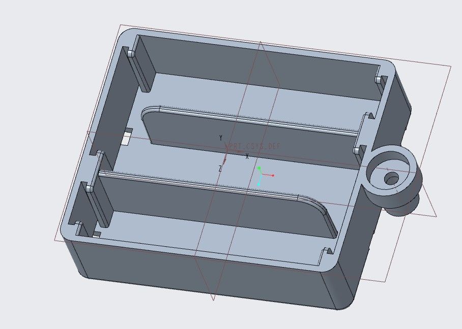 3 pil için AA pil kutusu 3d model