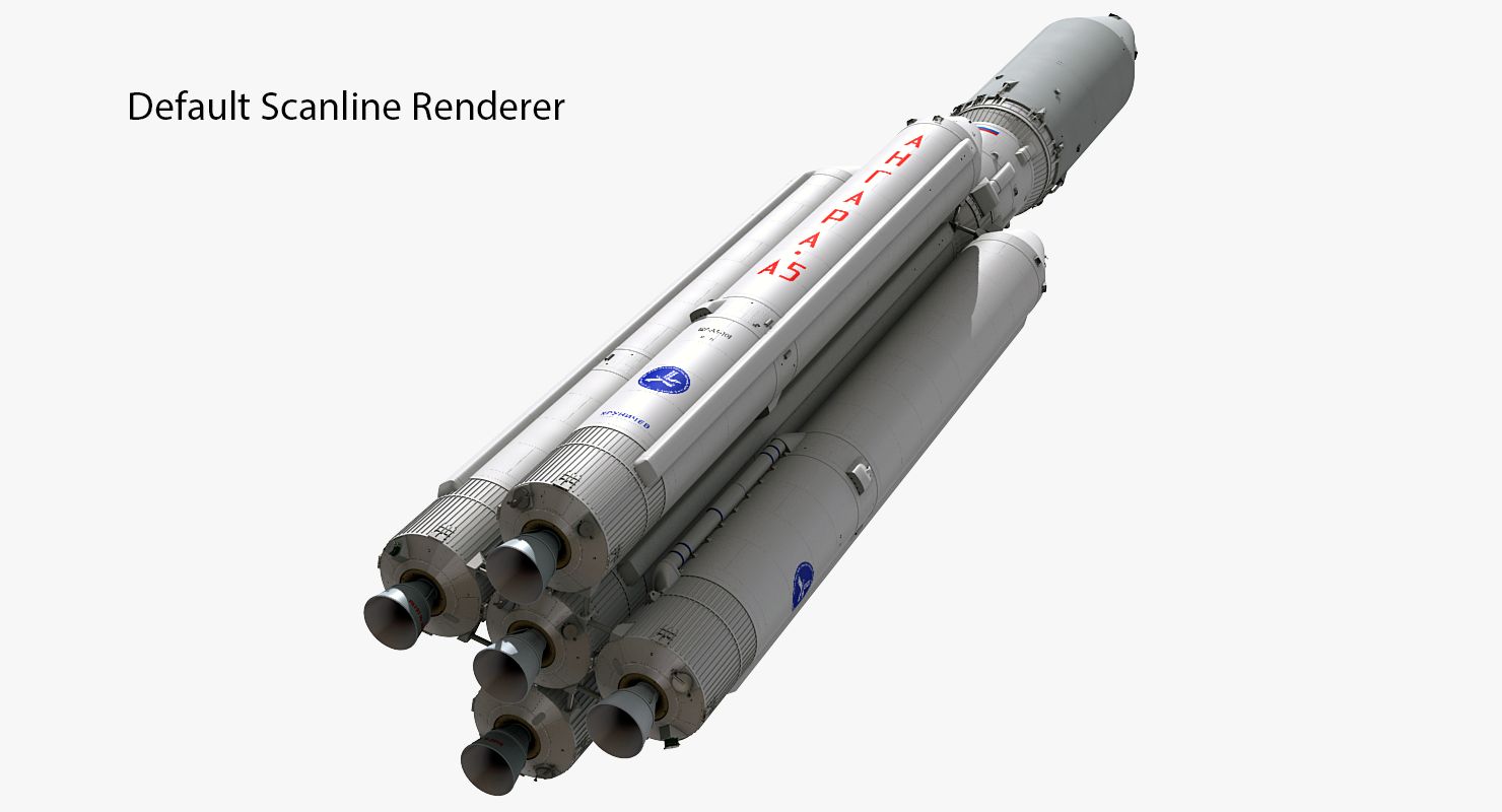 Heavy Launch Vehicle Angara-A5 royalty-free 3d model - Preview no. 27