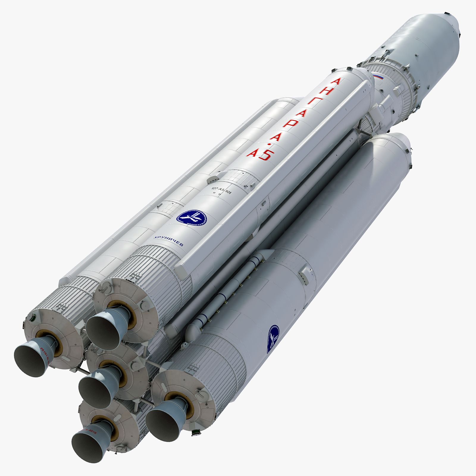 Heavy Launch Vehicle Angara-A5 3d model